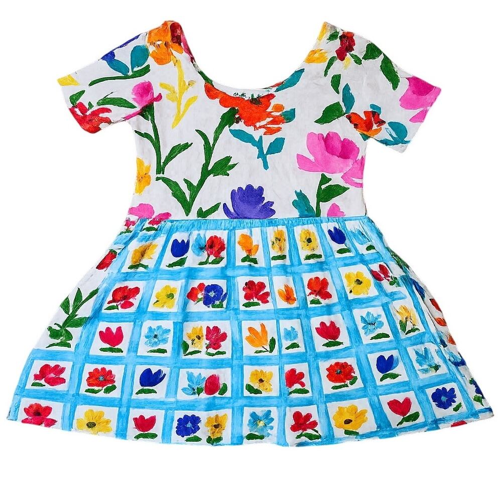 Jams World Vintage Floral Fit & Flare Dress Size Small
